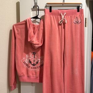 Juicy Couture Coral Velour Set